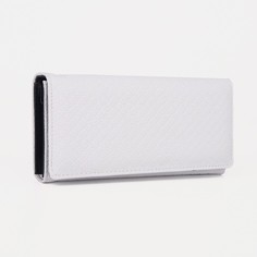 Кошелек женский кнопка белый No Brand