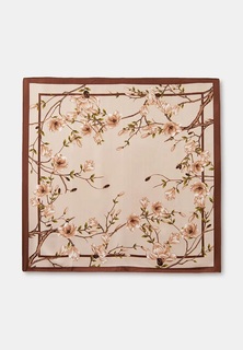 Платок женский Rosedena shawlcyrm90102 бежевый, 90x90 см
