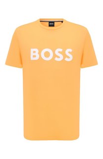 Хлопковая футболка BOSS