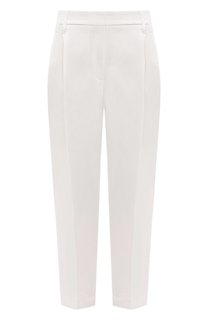 Брюки из вискозы и льна Brunello Cucinelli