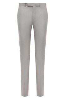 Брюки из шерсти и льна Zegna