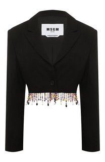 Жакет из вискозы и льна MSGM