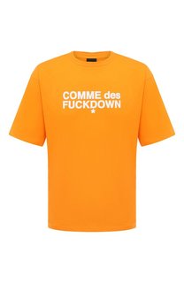 Хлопковая футболка Comme des Fuckdown