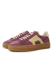 Замшевые кеды Santoni