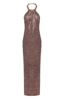 Платье с отделкой пайетками Tom Ford