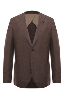 Пиджак изо льна и хлопка Lardini