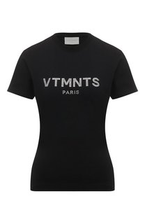 Хлопковая футболка VTMNTS