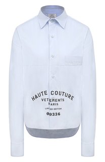 Хлопковая рубашка VETEMENTS