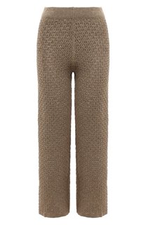 Брюки из хлопка и льна Eleventy