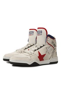 Кожаные кеды Rocco Spiker Dsquared2