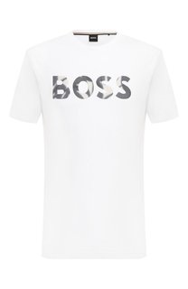 Хлопковая футболка BOSS