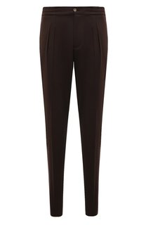 Брюки из шерсти и шелка Marco Pescarolo