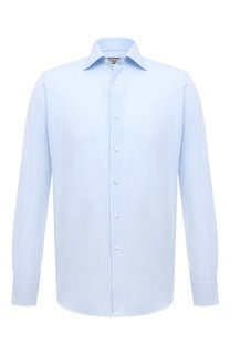 Сорочка из хлопка и льна Canali