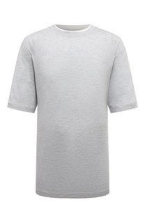 Футболка из шелка и хлопка Brunello Cucinelli