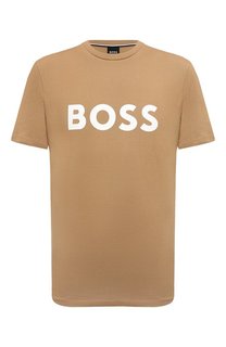 Хлопковая футболка BOSS