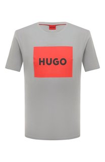 Хлопковая футболка HUGO