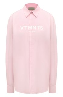 Хлопковая рубашка VTMNTS