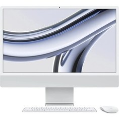 Моноблок Apple iMac24 M3 8Gb SSD256Gb macOS WiFi BT 143W клавиатура мышь Cam серебристый 4480x2520