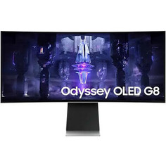 Монитор Samsung 34 Odyssey G8 S34BG850SI серебристый IPS LED 1ms 21:9 M/M полуматовая HAS Piv 1000:1 250cd 178гр/178гр 3440x1440 LS34BG850SIXCI