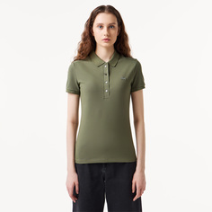 Женское поло Lacoste Slim Fit из эластичного хлопка