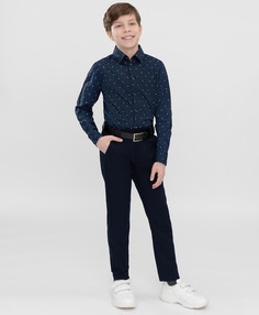 Брюки зауженные синие Button Blue (170)