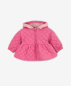 Куртка с градиентным цветовым переходом розовая для девочек Gulliver (80-48)
