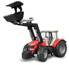 Трактор Massey Ferguson 7600 с погрузчиком Bruder