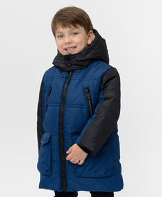 Пальто зимнее темно-синее Button Blue (110)