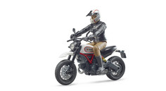 Мотоцикл Scrambler Ducati Desert Sled с мотоциклистом Bruder