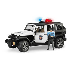 Bruder Внедорожник полицейский с фигуркой Jeep Wrangler Unlimited Rubicon