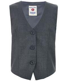 Серый классический жилет Button Blue (164)