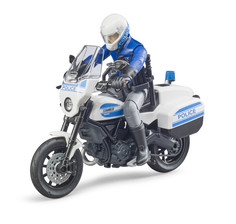 Мотоцикл Scrambler Ducati с фигуркой полицейского Bruder