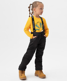 Брюки на синтепоне демисезонные черные Button Blue (104)