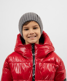 Шапка вязаная серая Gulliver (50)