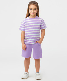 Шорты трикотажные светло-фиолетовые Button Blue (152)
