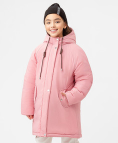 Пальто демисезонное оверсайз розовое Button Blue (140)