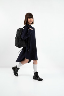 Блузка свободной формы удлиненная синяя Gulliver (164)