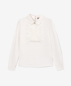 Блузка трикотажная белая Gulliver (140)