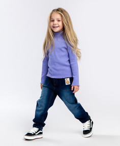 Джинсы с флисовой подкладкой синие Button Blue (128)