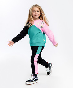 Брюки с лампасами черные Button Blue (128)