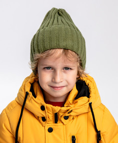 Шапка вязаная цвета хаки Button Blue (54)