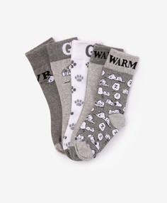 Комплект носков для мальчика с принтом в подарочной упаковке Gulliver (14-16)