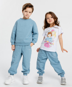 Джоггеры базовые голубые детские Button Blue (116)