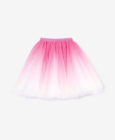 Юбка из сетки с градиентным цветовым переходом розовая для девочки Gulliver (104)