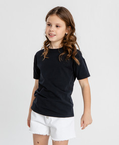 Футболка оверсайз чёрная детская Button Blue (152)