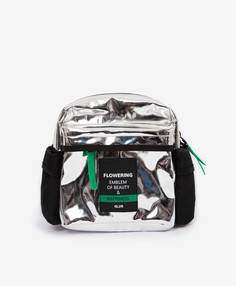 Рюкзак с яркой отделкой серебристого цвета для девочки Gulliver (One size)