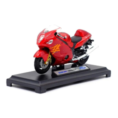 Мотоцикл Welly 1:18 Suzuki Hayabusa красный