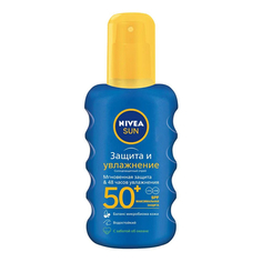 Солнцезащитный спрей Nivea Защита и увлажнение SPF 50+ 200 мл