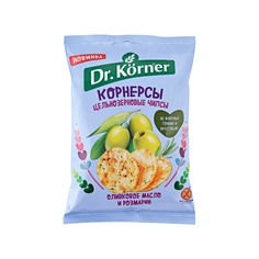 Чипсы Dr. Korner цельнозерновые кукурузно-рисовые с оливковым маслом и розмарином 50 г Dr.Korner