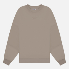 Женская толстовка Reebok Lux Oversized Crew Neck, цвет серый, размер XS